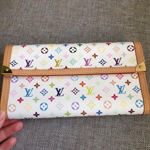 Louis Vuitton multi color international wallet